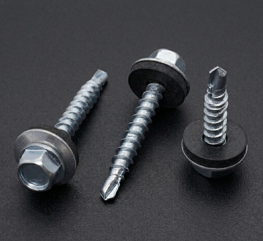 Self Drilling Tek Roofing Screws with EPDM Washer – Zarvio