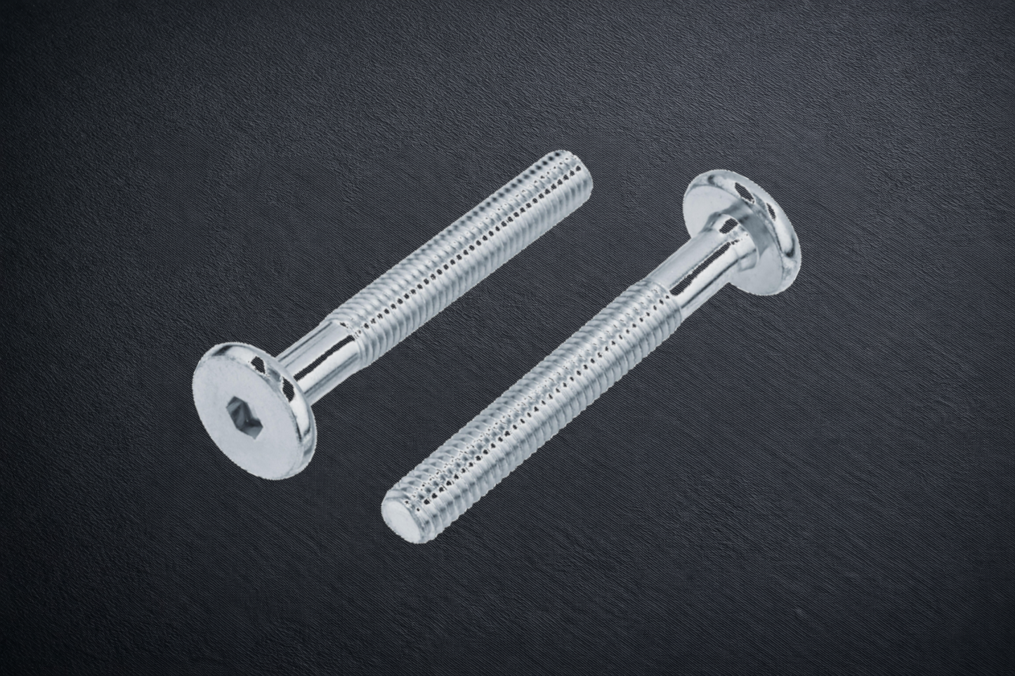 M8 x 70mm Furniture Connector Bolt, Hex Socket (M5 Allen), Zinc Plated