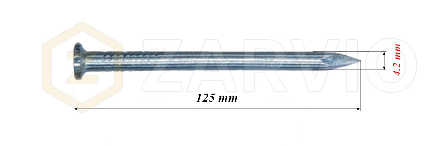 4.2 x 125mm Construction Nails for Timber & General Building