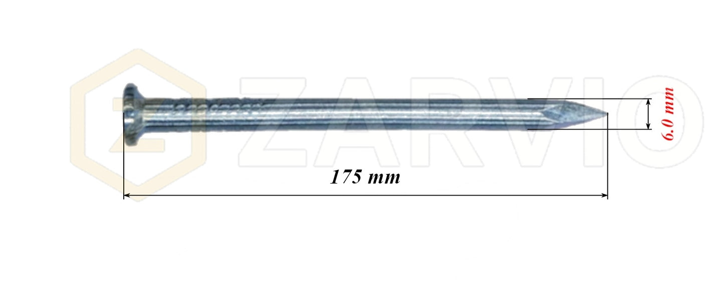 6.0 x 175mm Construction Nails for Timber & General Building