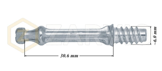 6.0mm x 30.3mm Cam Lock Bolts