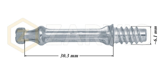6.1mm x 30.3mm Cam Lock Bolts