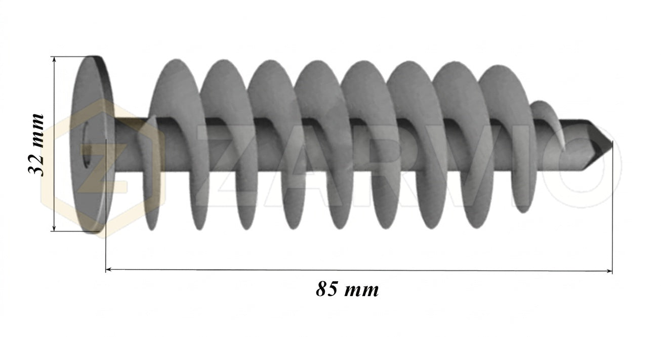 85mm Insulation Screw Plug for EPS Styrofoam Fixing