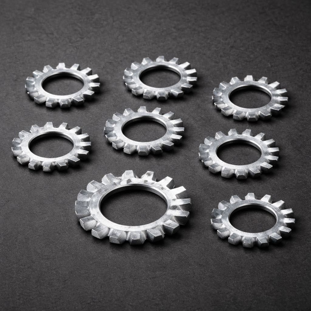 M6 External tooth lock washers (DIN 6798 A)