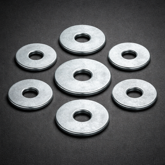 M8 x 24mm Form G Washer – DIN 9021, Bright Zinc Plated