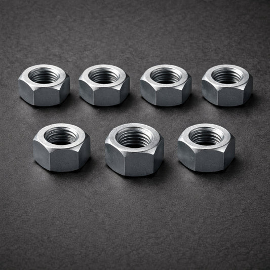 M3 Metric Grade 8 Hex Full Nuts – Bright Zinc Plated (DIN 934)