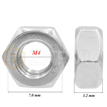 M4 × 35mm Countersunk Pozi Machine Screw Set (DIN 965) + Hex Nut (DIN 934) – Bright Zinc Plated