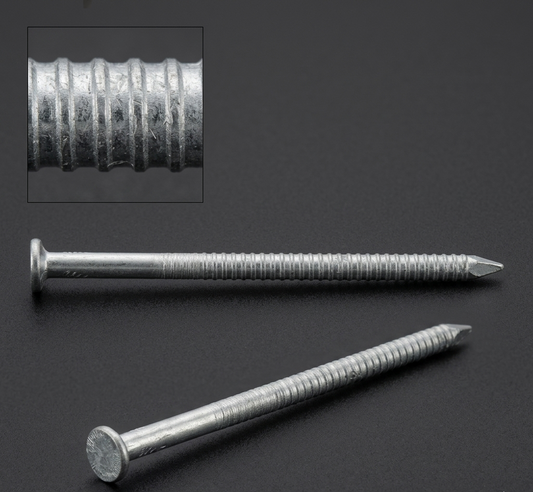 3.0 x 80mm Ring Shank Nails Zinc Plated for Pallets & Timber Construction