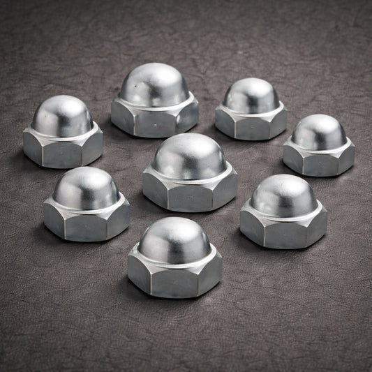 M3 Hex Cap Nut Class 6 Bright Zinc Plated (DIN 1587)