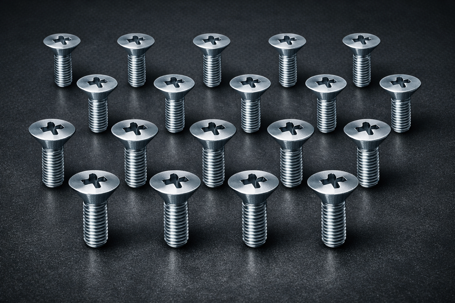 M4 × 35mm Countersunk Pozi Machine Screws (DIN 965) – Bright Zinc Plated