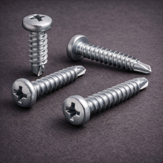 4.8mm x 50mm Pan Head Self-Drilling Screws (Zinc Plated)