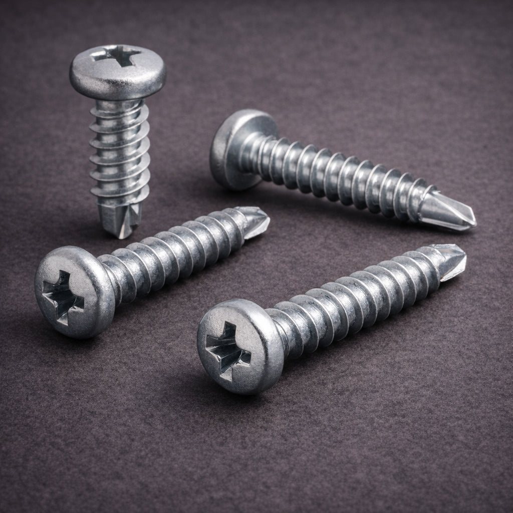 4.8mm x 45mm Pan Head Self-Drilling Screws (Zinc Plated)