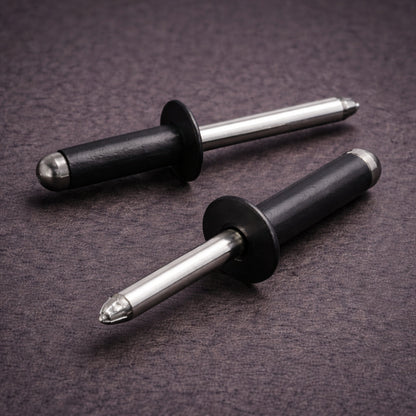 4.8mm x 20mm Black Blind Rivets ALU/STEEL Dome Head Pop Rivets – Aluminium Body Steel Mandrel