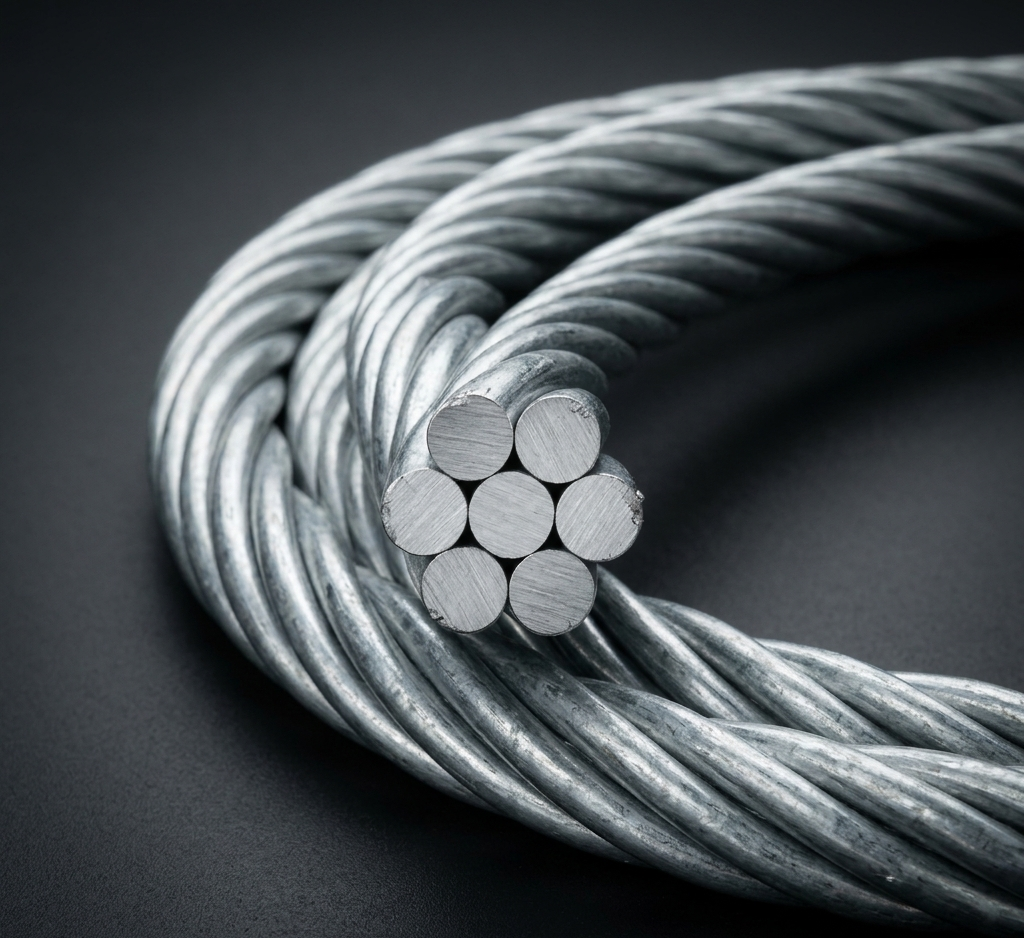 1.5mm Steel Galvanised Wire Rope 1x7