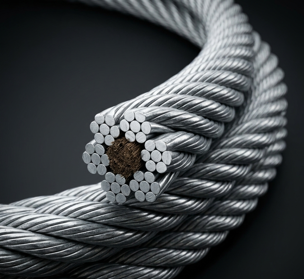 2mm Steel Galvanised Wire Rope 6x7 +FC