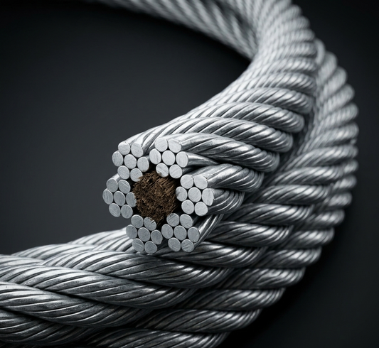 2mm Steel Galvanised Wire Rope 6x7 +FC