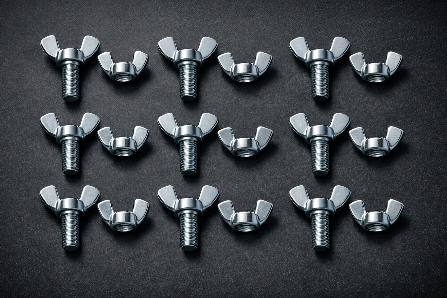 M5 x 30mm Wing Bolts (DIN 316) & Wing Nuts (DIN 315) – BZP Zinc Plated